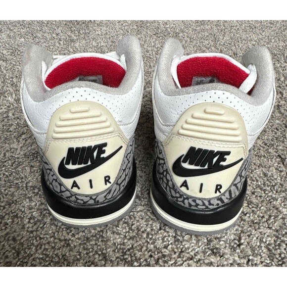Nike Air Jordan 3 Retro White Cement Reimagined Size 4 Youth (Size 5.5 Women's) - Picture 4 of 7